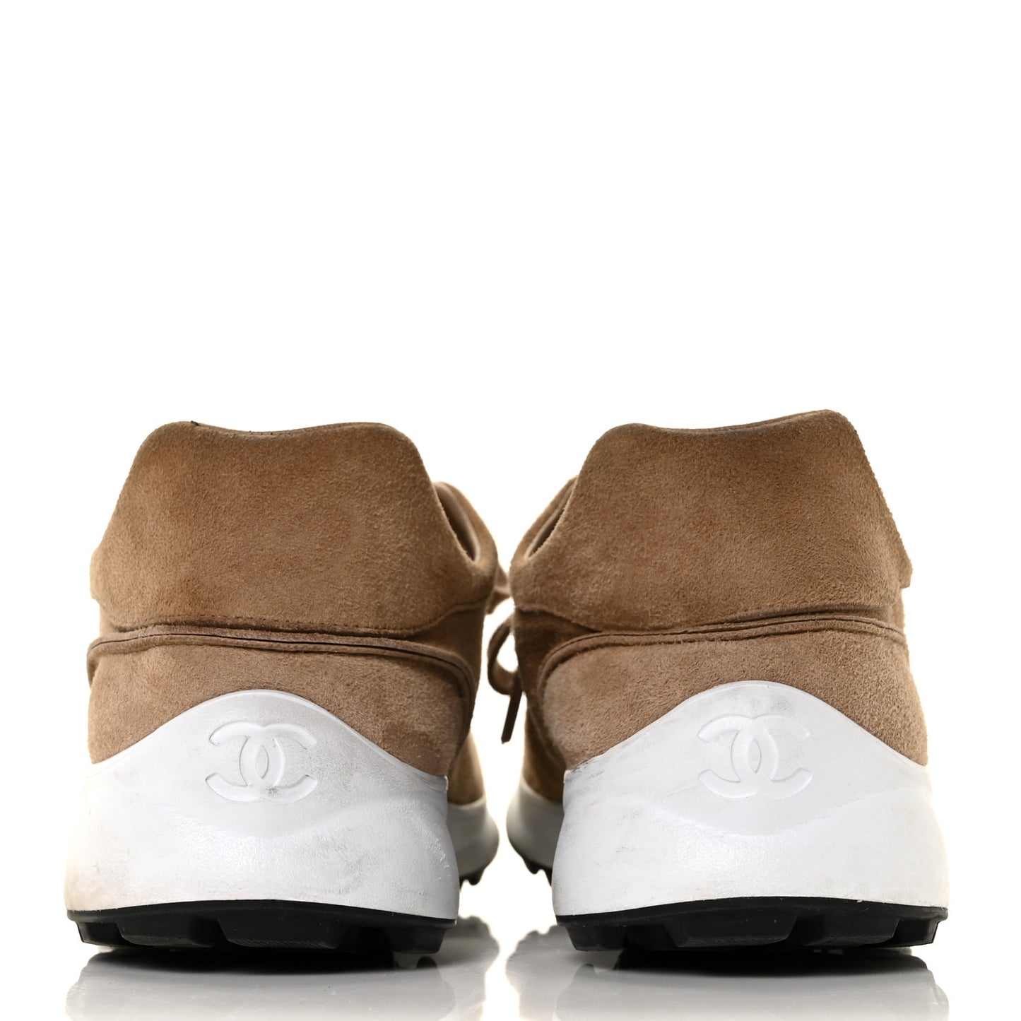 Suede Goatskin CC Sneakers 40.5 Dark Beige