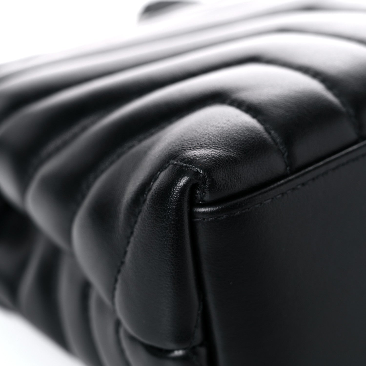 Saint Laurent Calfskin Y Quilted Monogram Small Loulou Chain Satchel Black 10 of 15