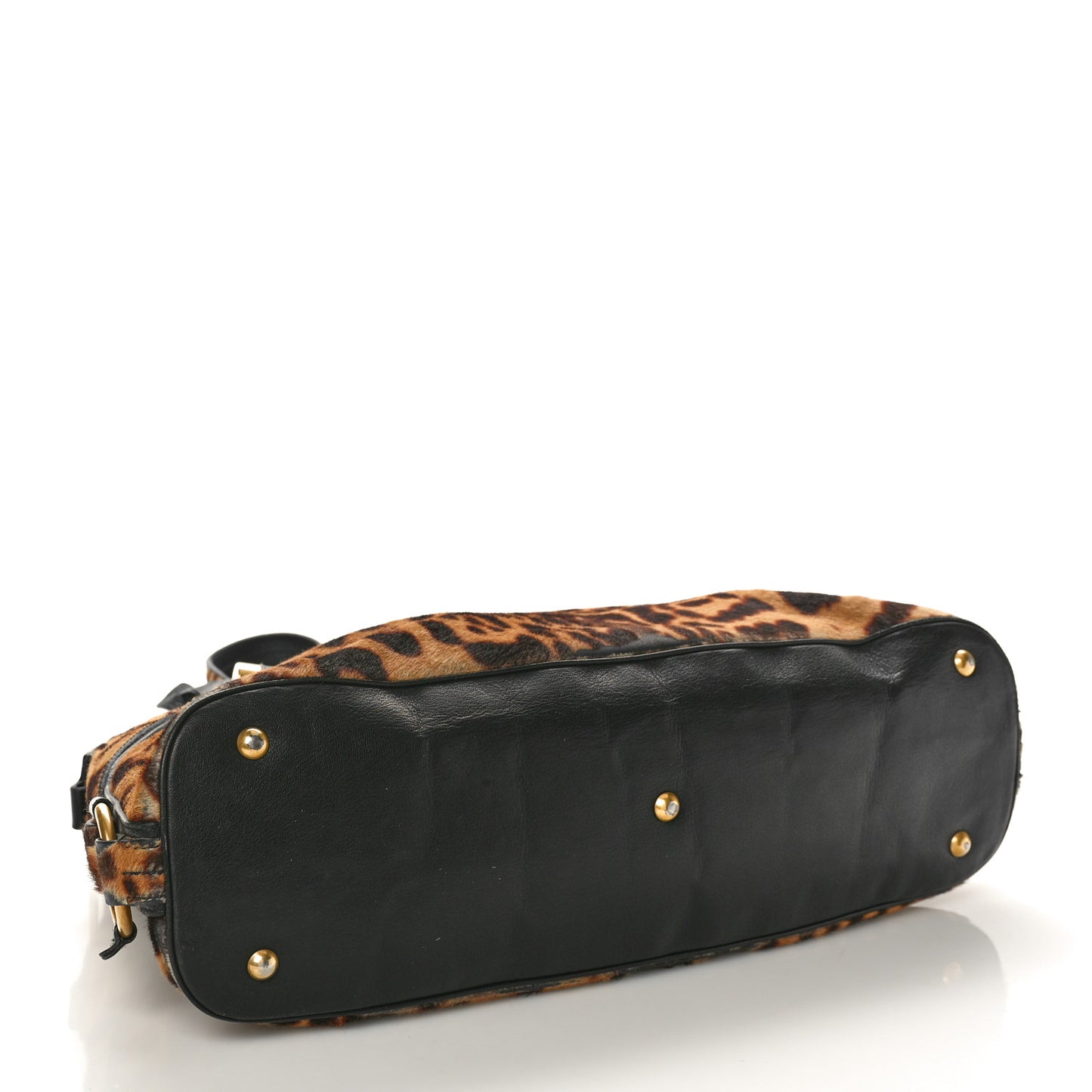 Calf Hair Leopard Print Large Fauve