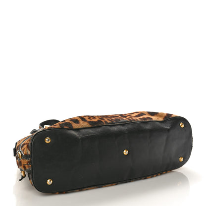 Saint Laurent Calf Hair Leopard Print Large Fauve 4 of 13