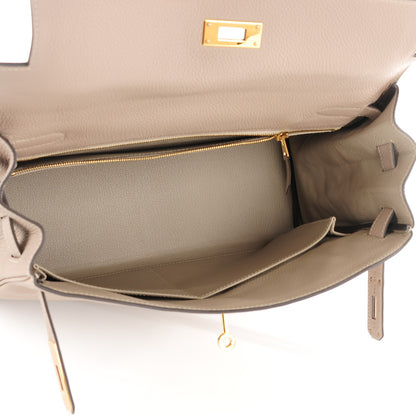 Hermes Togo Kelly Retourne 32 Gris Tourterelle 8 of 23
