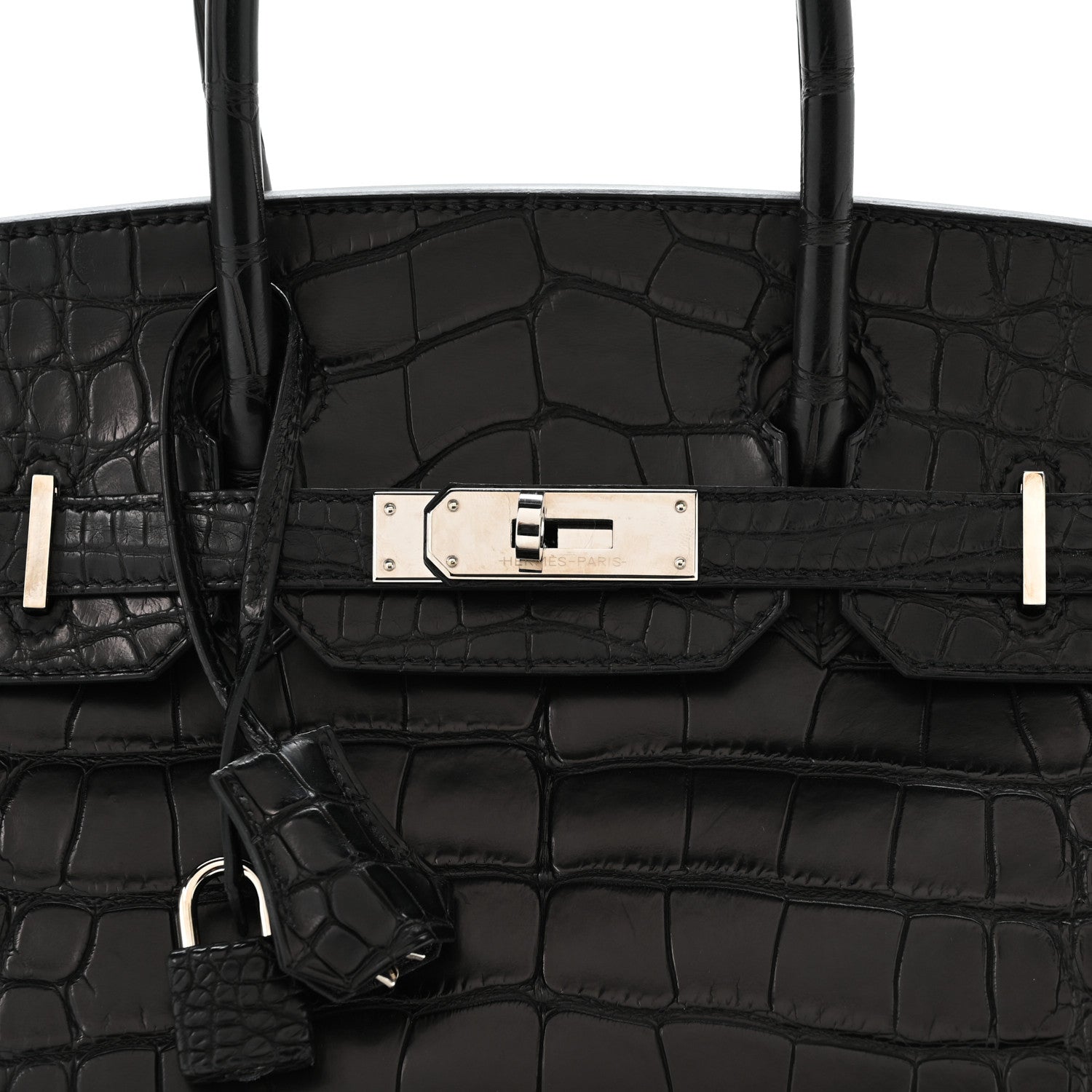 Hermes Matte Alligator Birkin 30 Black 8 of 10