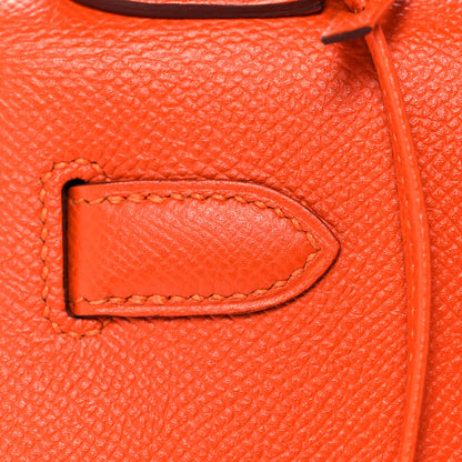 Hermes Epsom Kelly Sellier 28 Orange Poppy 12 of 42