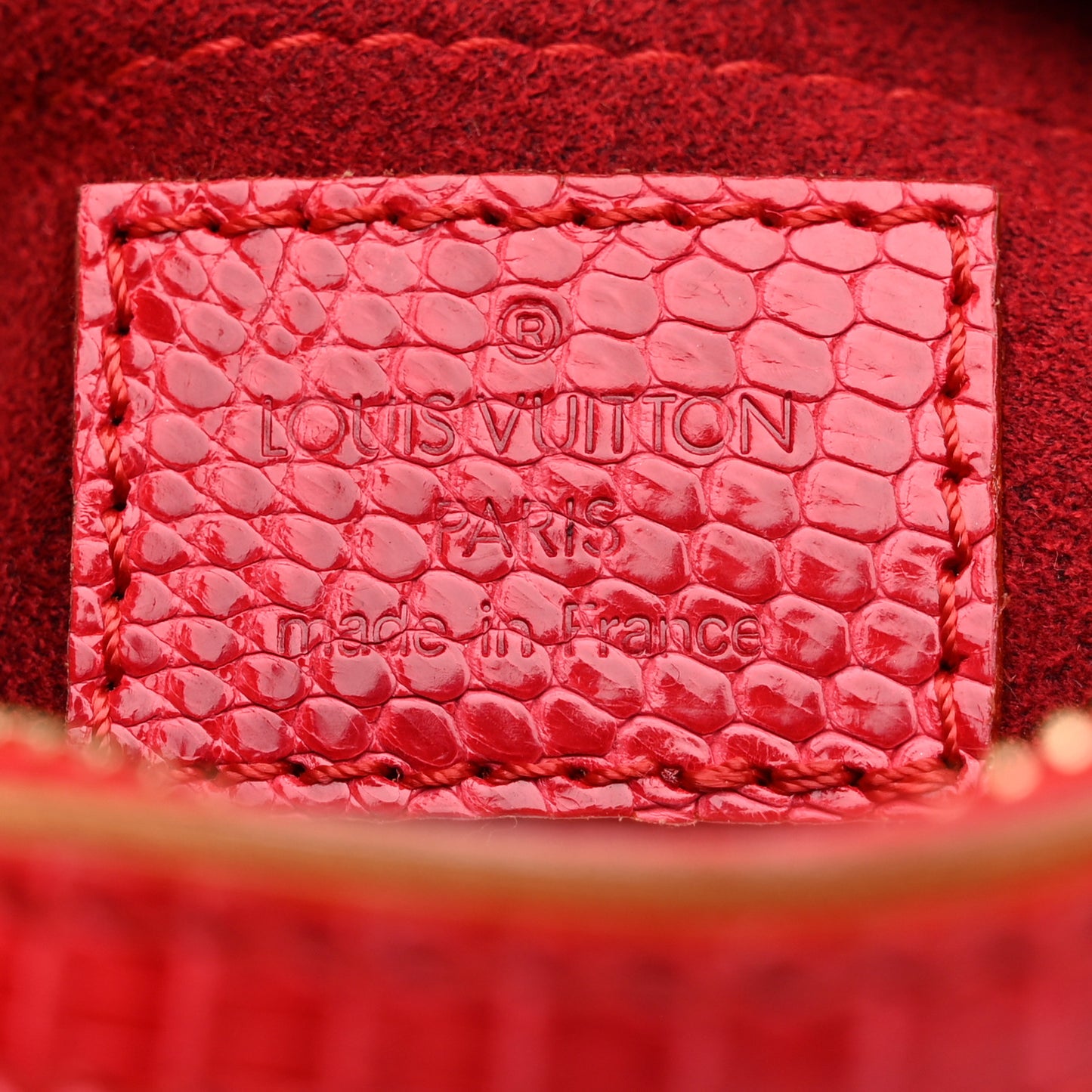 Lizard Monogram Cerises Neo Deauville