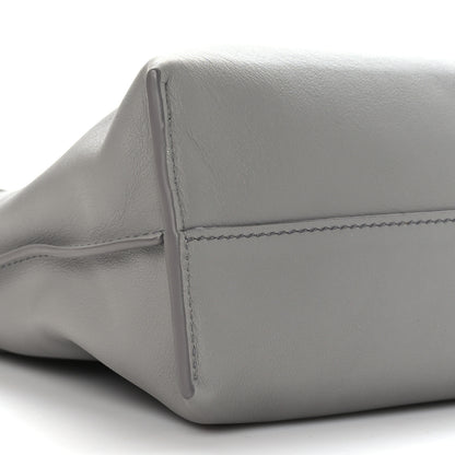 Loewe Calfskin Mini Flamenco Knot Clutch Pearl Grey 8 of 9