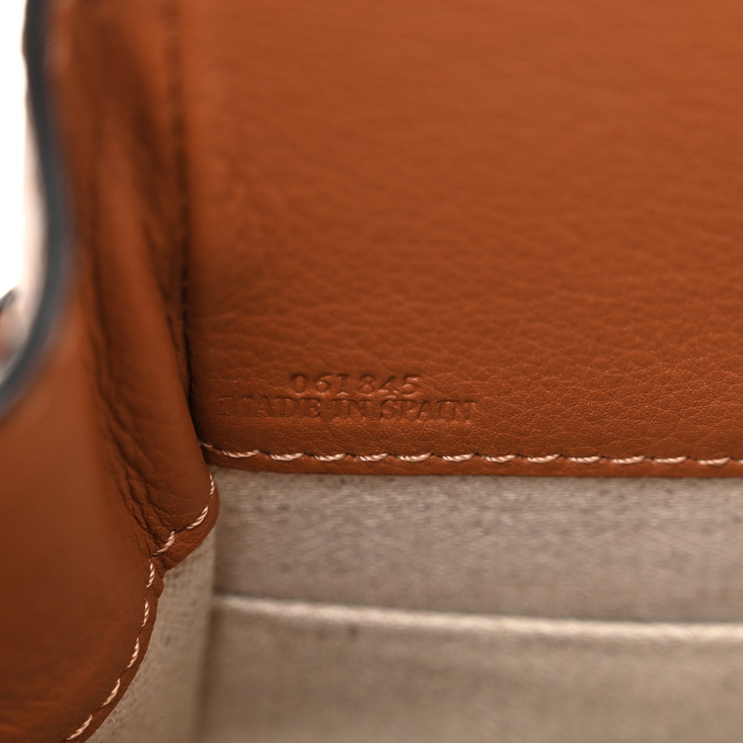 Calfskin Canvas Mini Hammock Shoulder Bag Natural Tan