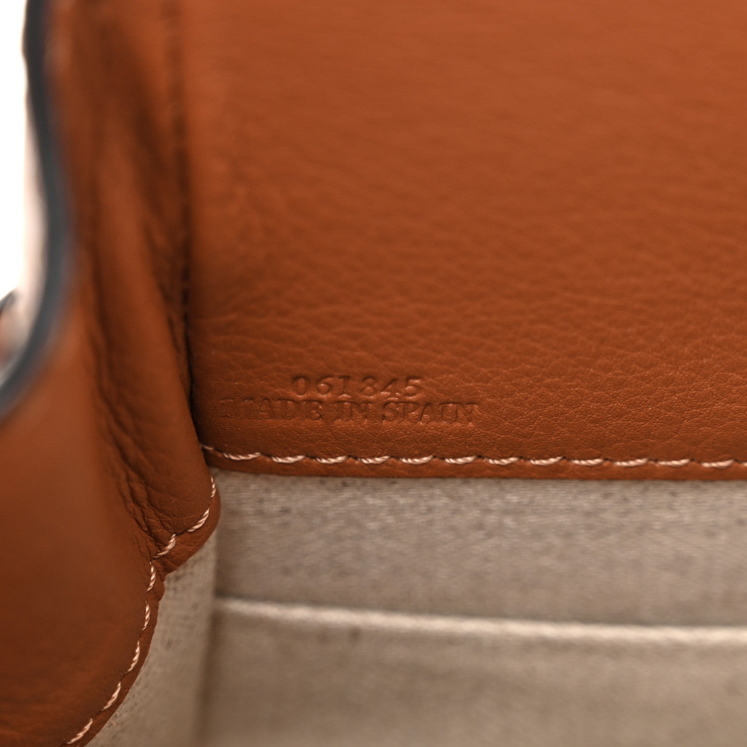 Loewe Calfskin Canvas Mini Hammock Shoulder Bag Natural Tan 7 of 10
