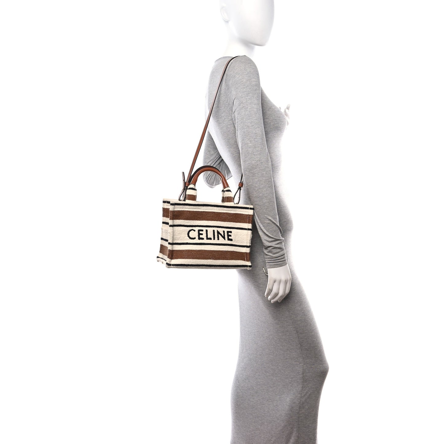 Jacquard Striped Small Cabas Thais Multicolor