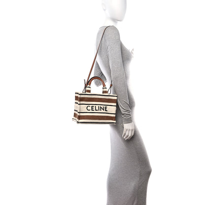 Celine Jacquard Striped Small Cabas Thais Multicolor 2 of 9