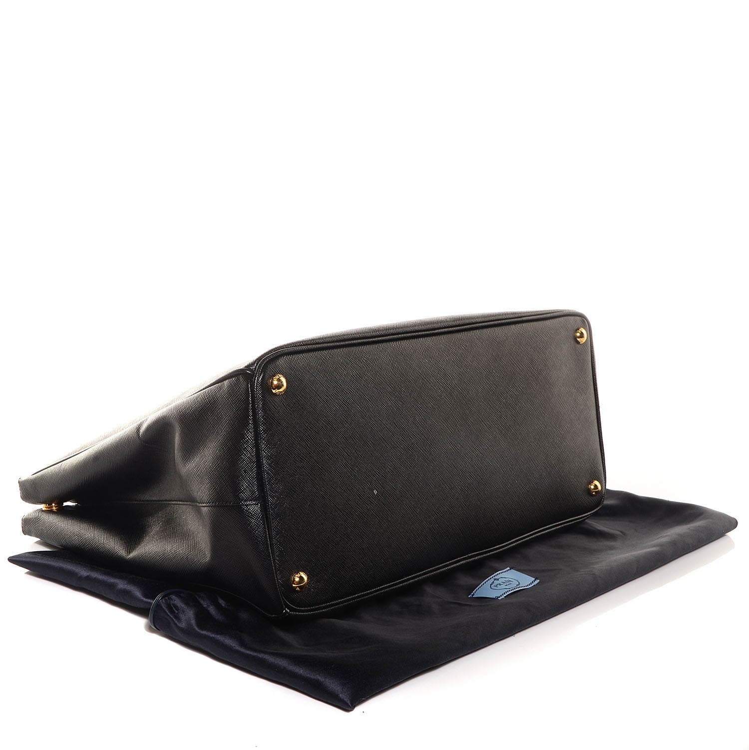 Prada Saffiano Lux Extra Large Galleria Double Zip Tote Black 4 of 10