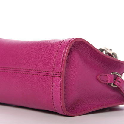 Alexander McQueen Grainy Calfskin Mini Padlock Zip Satchel Pink 7 of 11