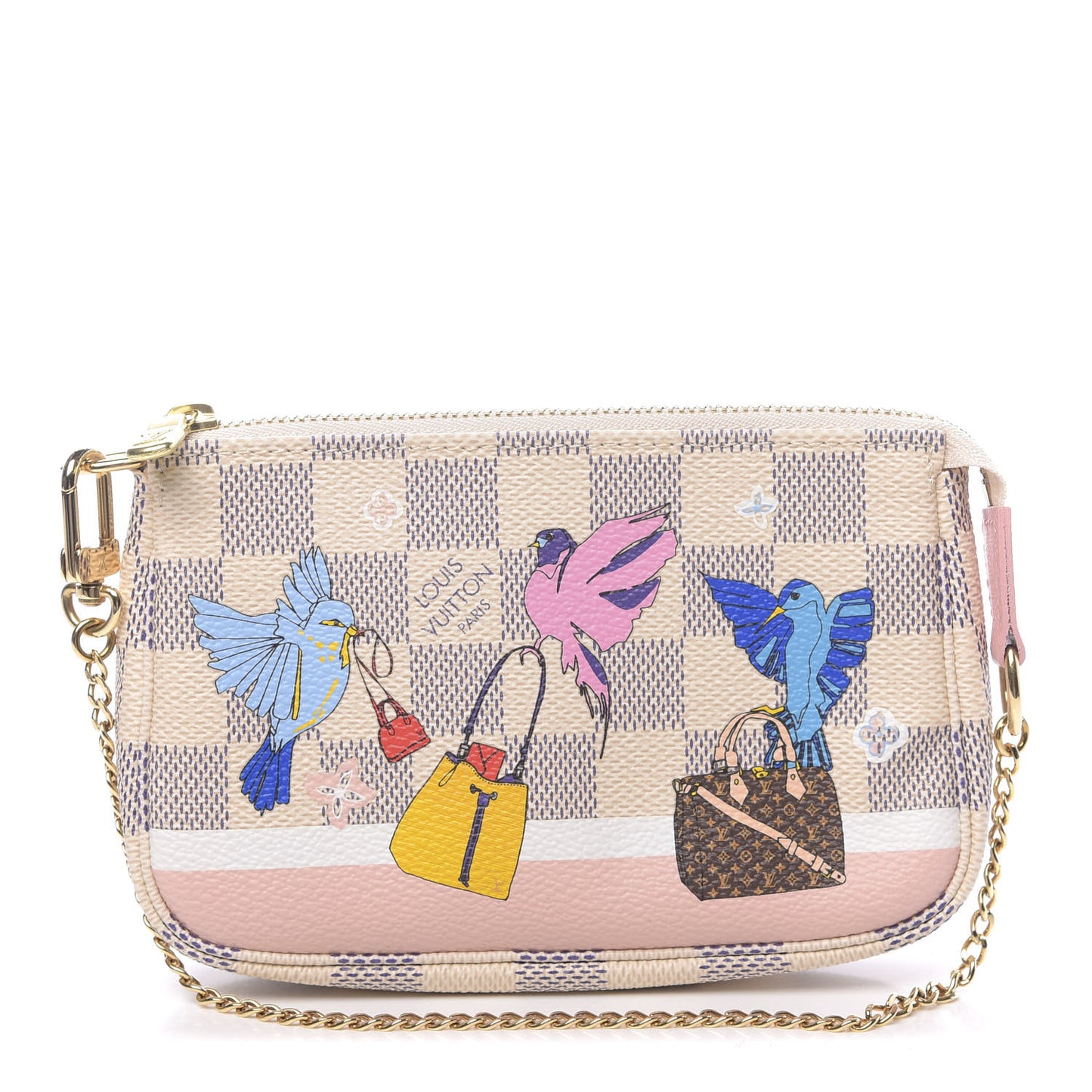 Damier Azur 2018 Christmas Animation Mini Pochette Accessories