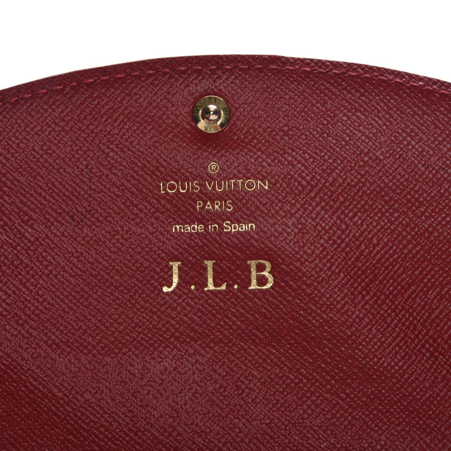 Louis Vuitton Damier Ebene Caissa Wallet Cherry 5 of 8