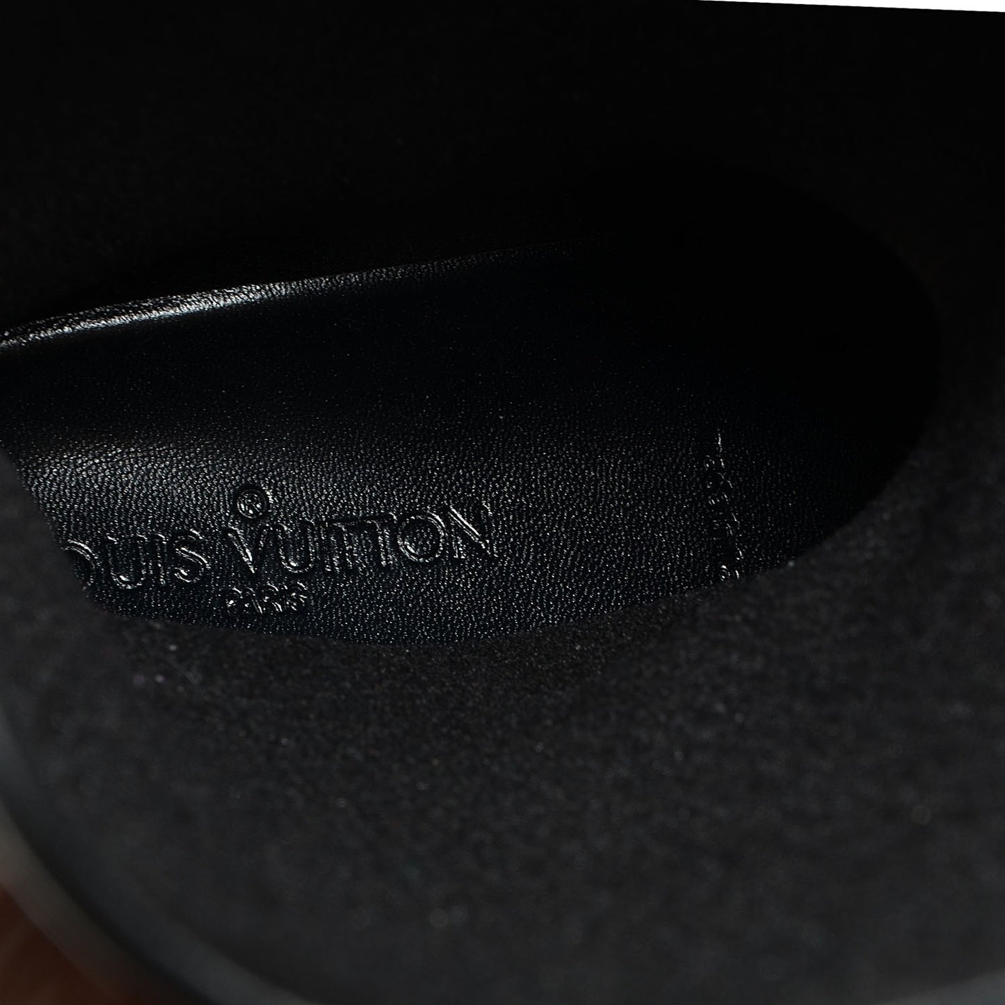 Rubber Embossed Monogram Splash Rain Boots 39 Black