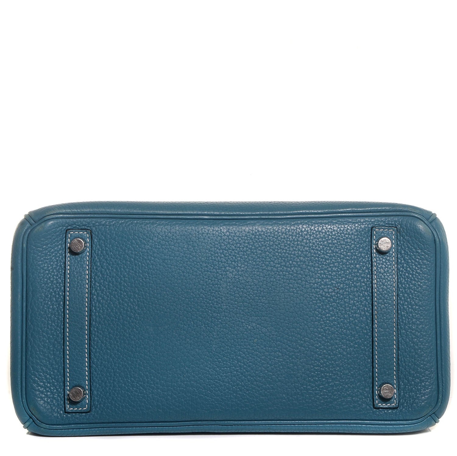 Hermes Taurillon Clemence Birkin 30 Blue Jean 17 of 21