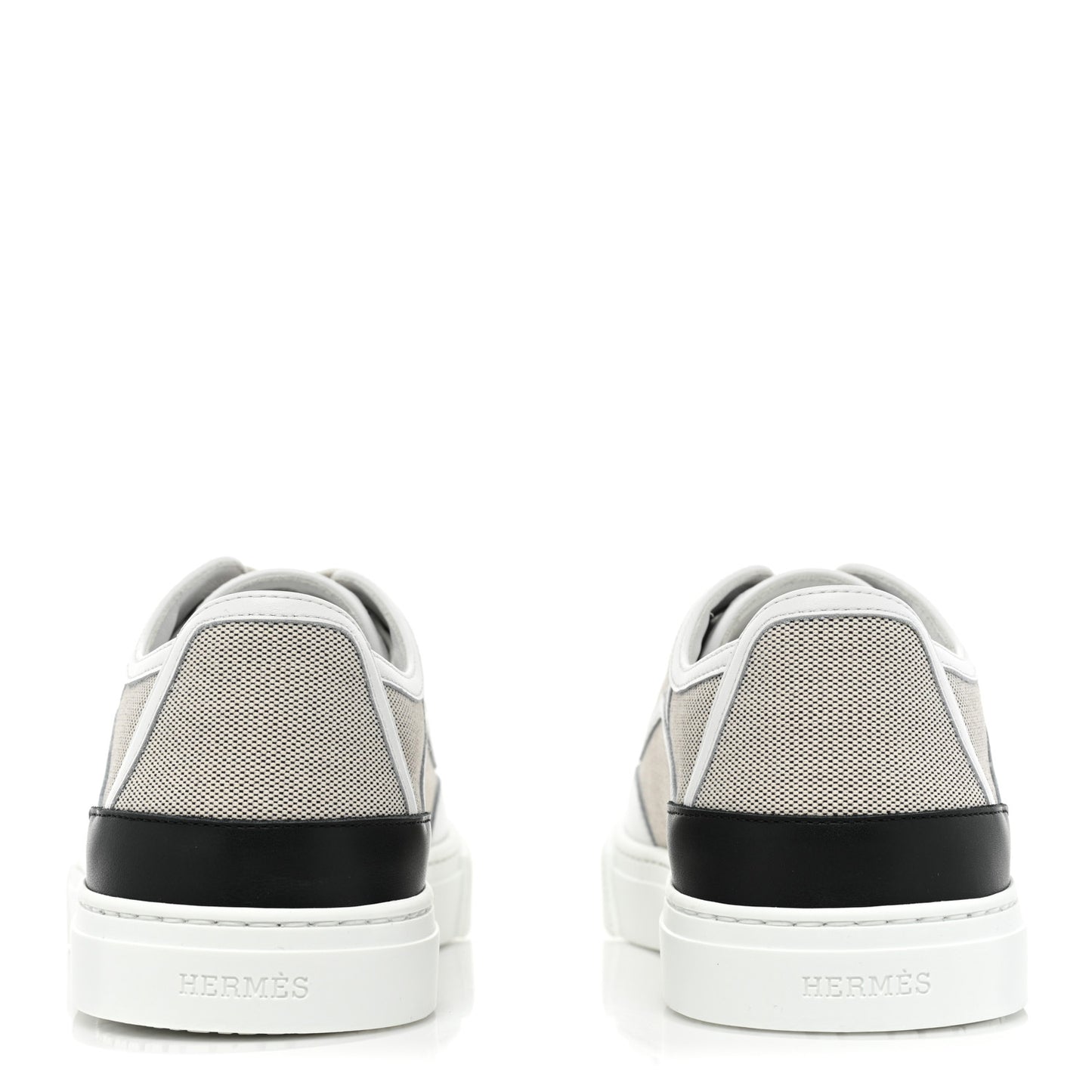 Canvas Calfskin Get Sneakers 40 Prunoir Blanc