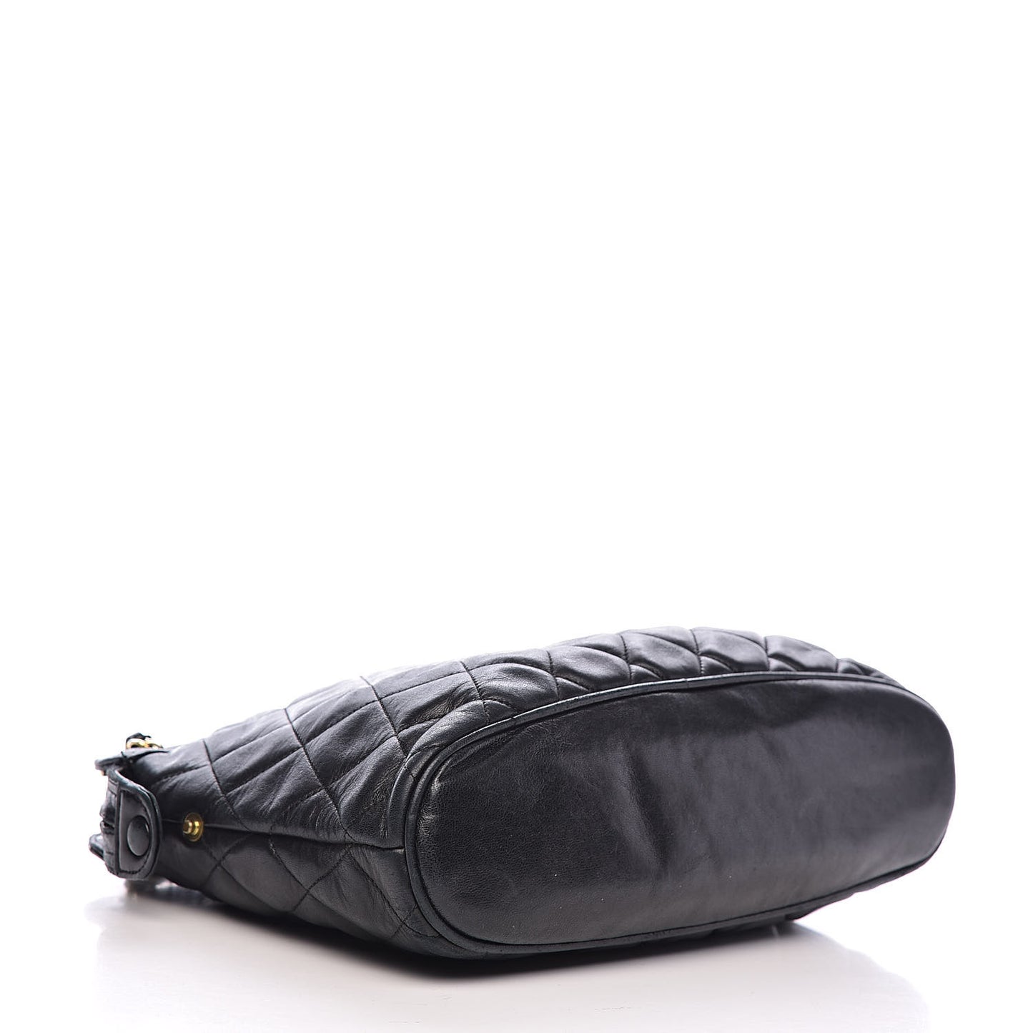 Lambskin Quilted Shoulder Bag Black
