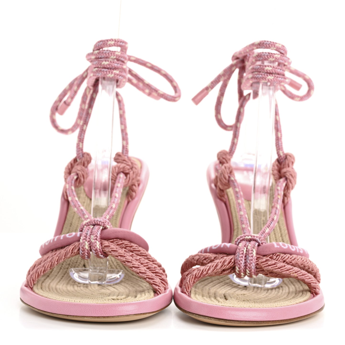 Fabric Maia Rope Wedge Sandal 41 Rose Clair