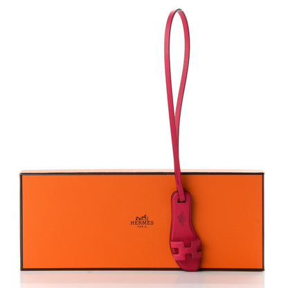 Hermes Epsom Butler Calfskin Hunter Oran Nano Bag Charm Rose Mexico 4 of 4