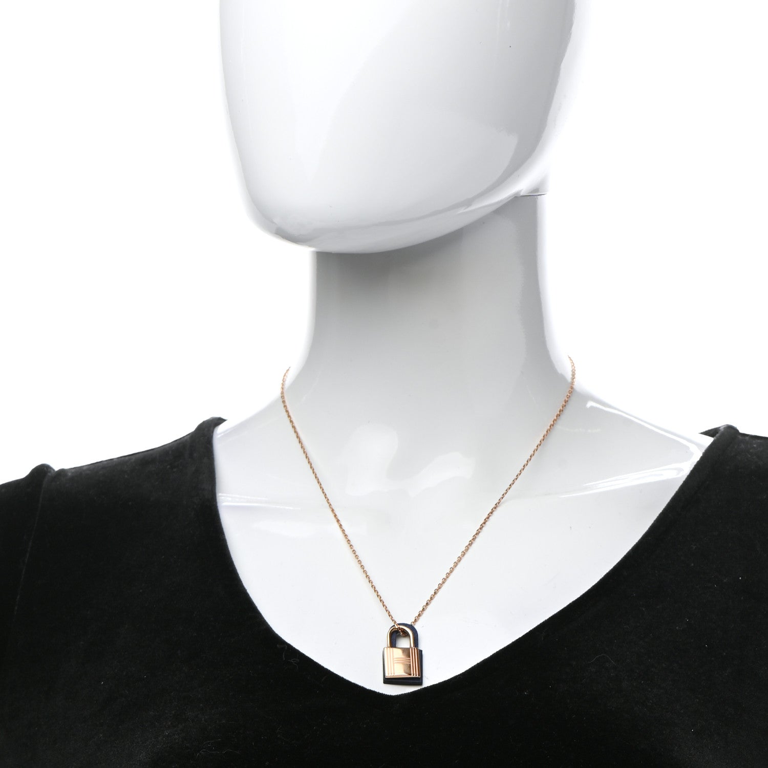 Hermes Swift Small O'Kelly Pendant Necklace Deep Blue 2 of 8