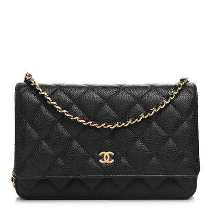 Chanel Caviar Quilted Wallet On Chain WOC Black 1 of 12