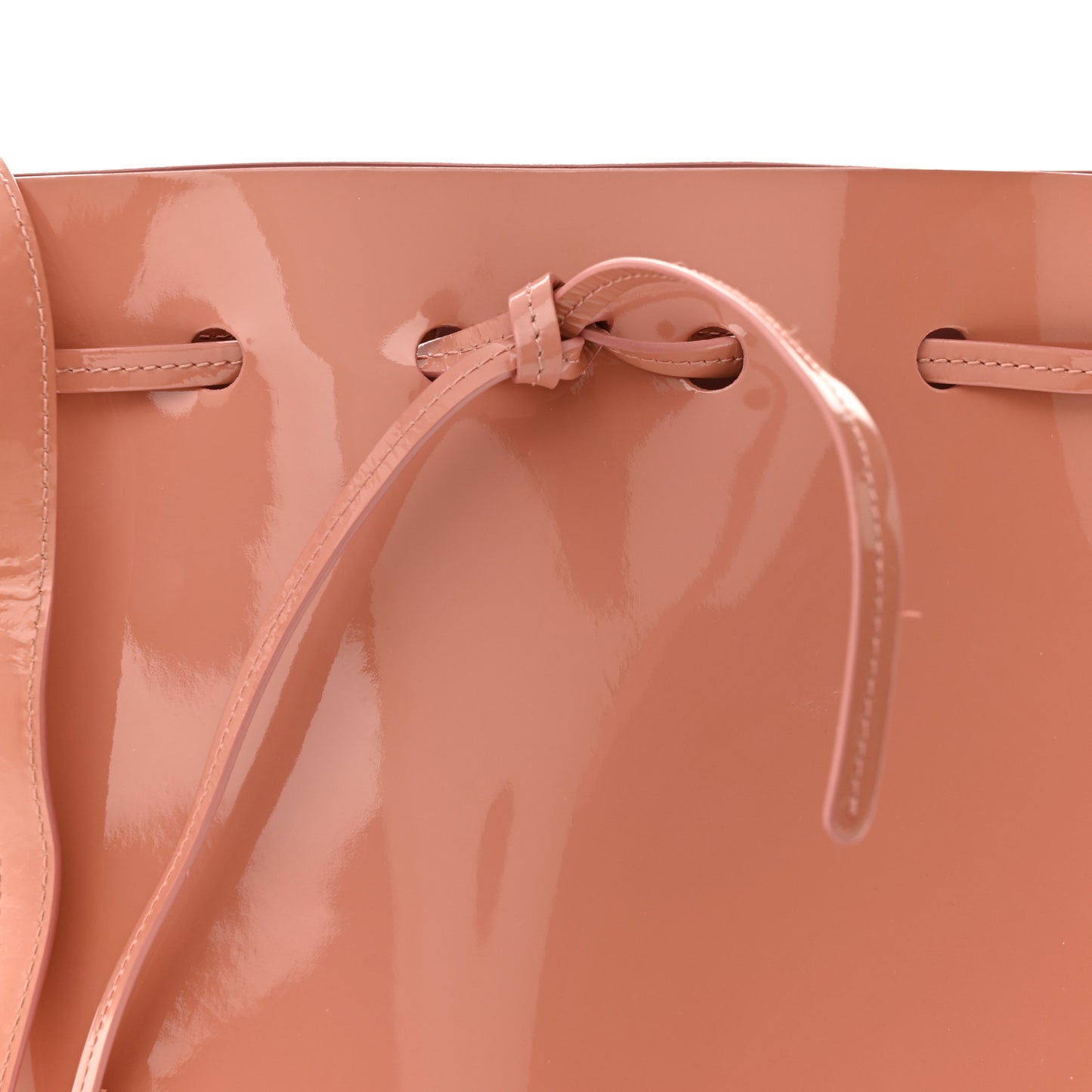 Patent Calfskin Mini Mini Bucket Blush