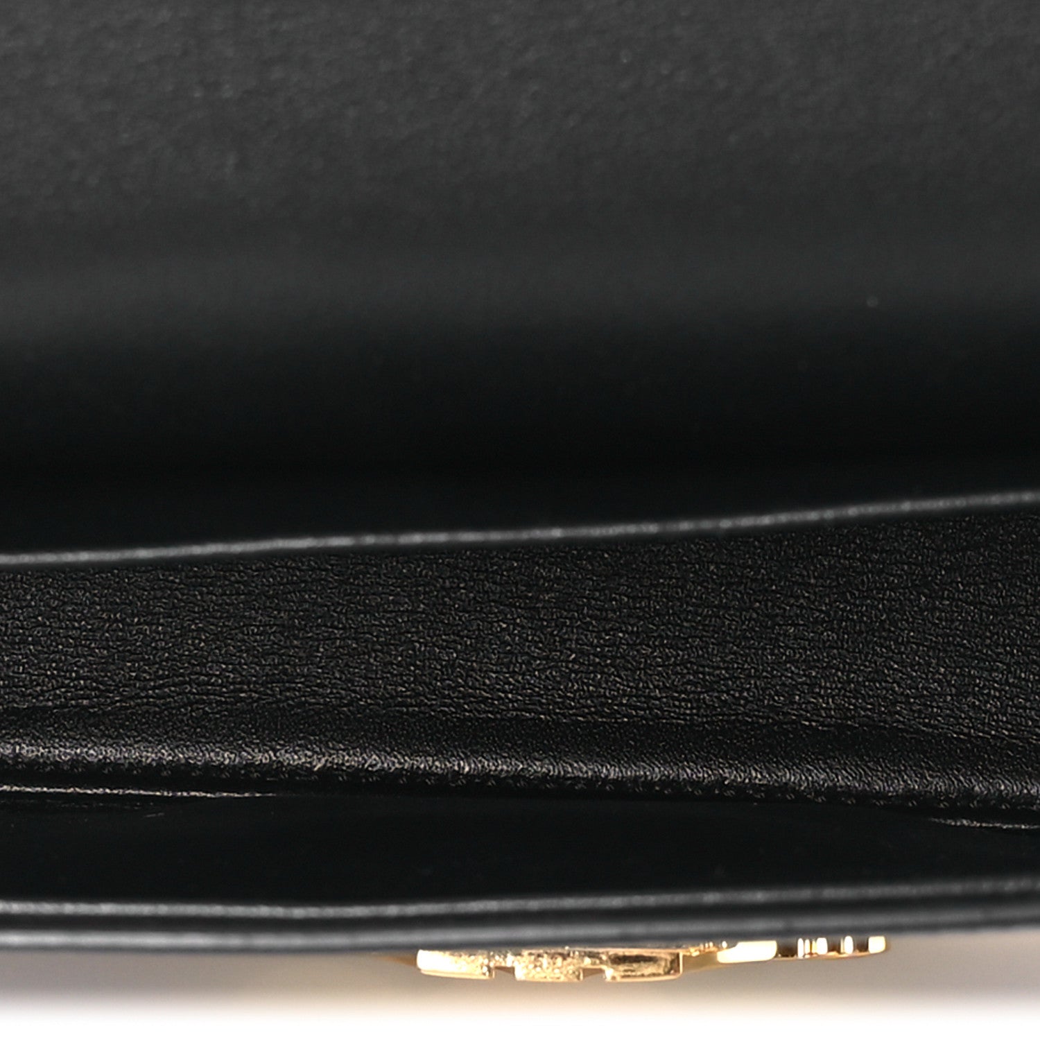 Celine Shiny Calfskin Triomphe Shoulder Bag Black 5 of 13