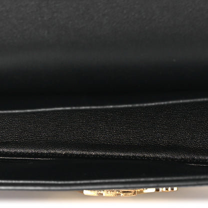 Celine Shiny Calfskin Triomphe Shoulder Bag Black 5 of 13