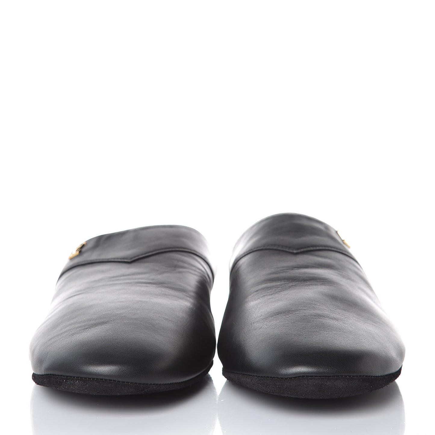 X SUPREME Lambskin Mens Hugh Slippers 6 Black