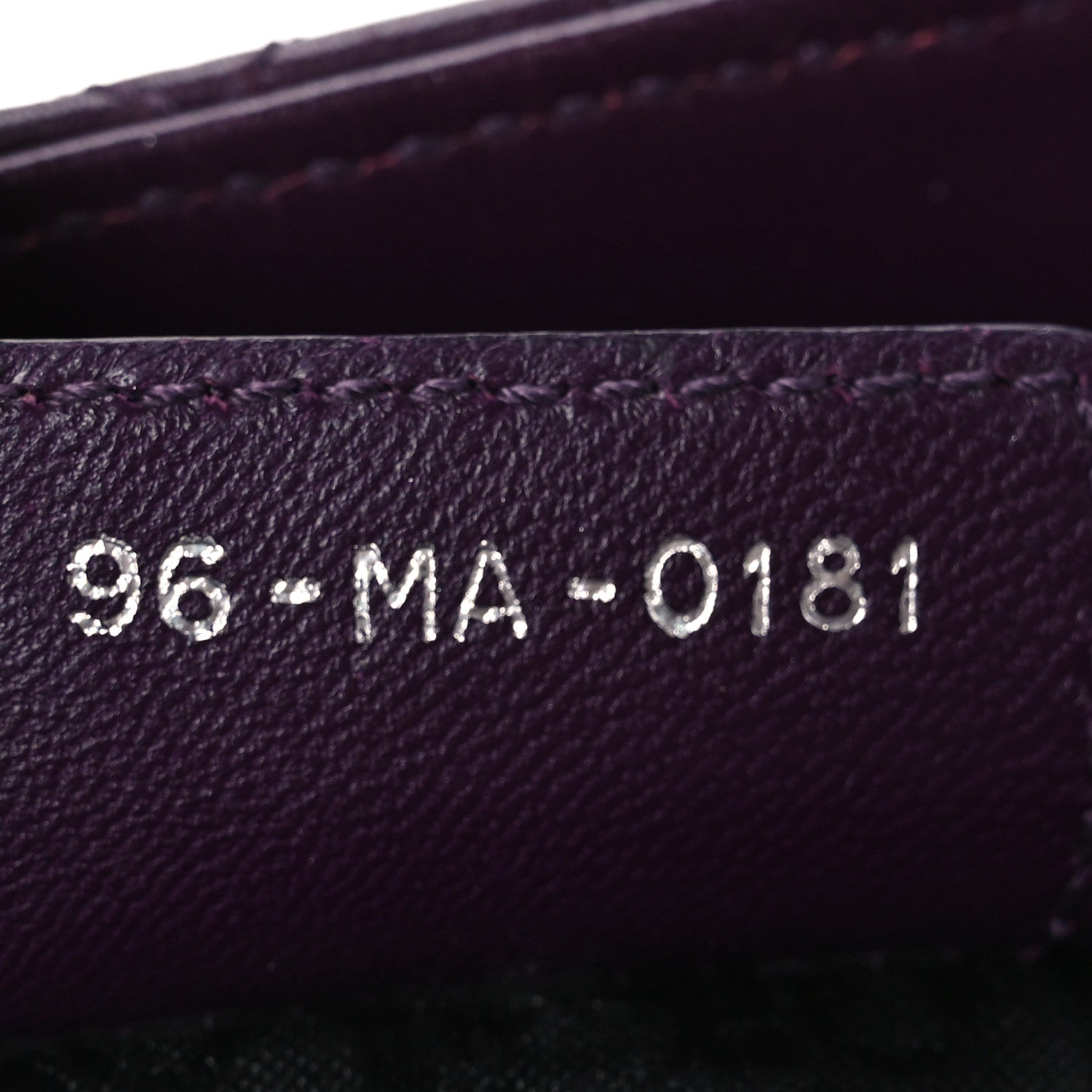 Christian Dior Lambskin Cannage Medium Lady Dior Purple 7 of 10