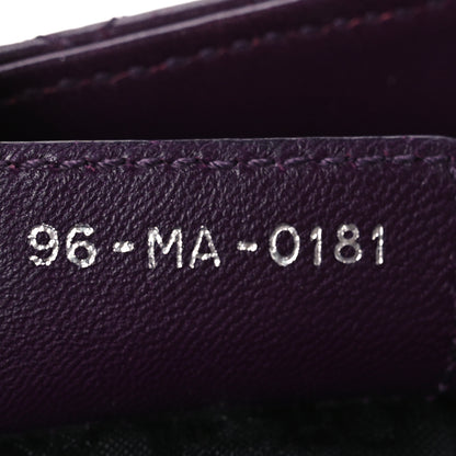 Christian Dior Lambskin Cannage Medium Lady Dior Purple 7 of 10