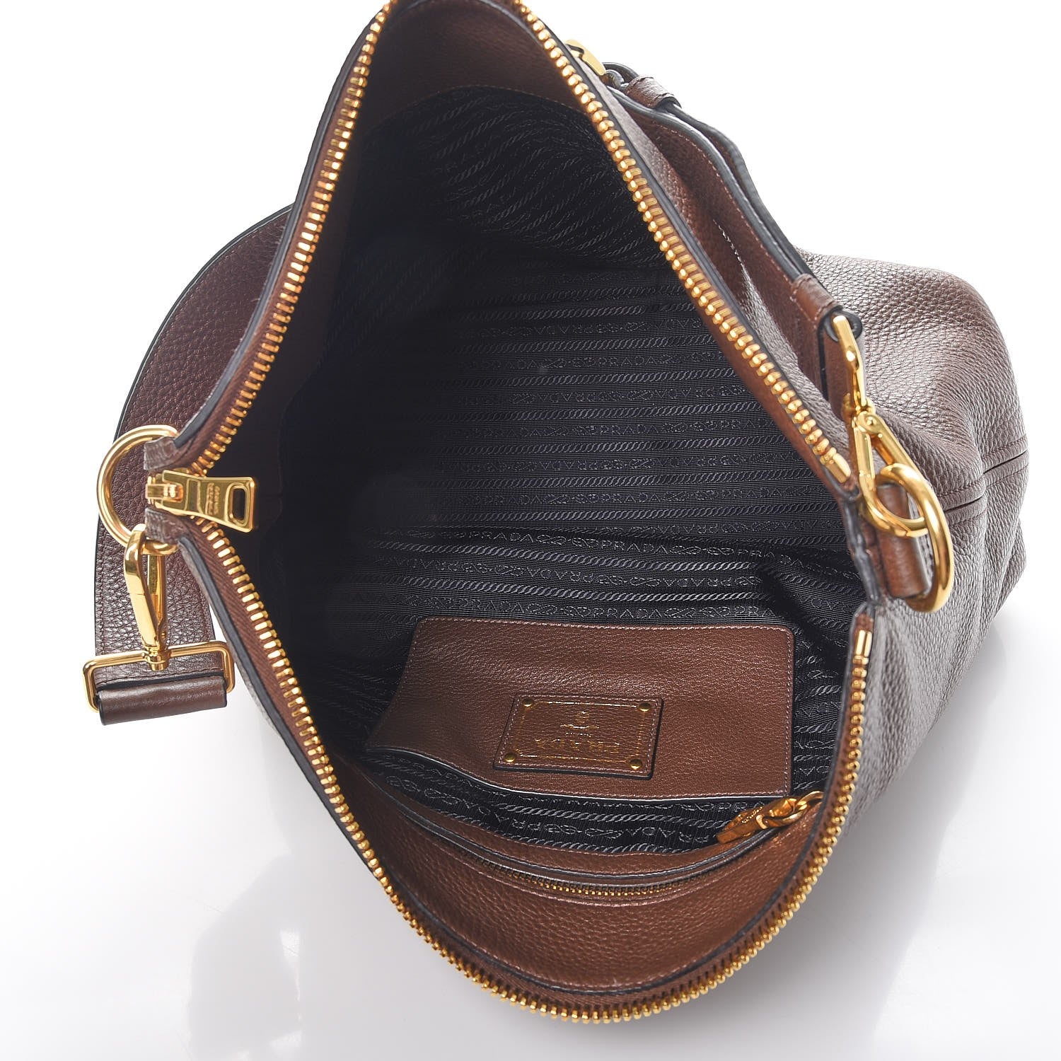 Prada Vitello Daino Hobo Bruciato 5 of 8