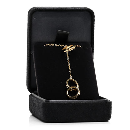 Tiffany 18K Yellow Gold 1837 Interlocking Circles Lariat Necklace 5 of 5