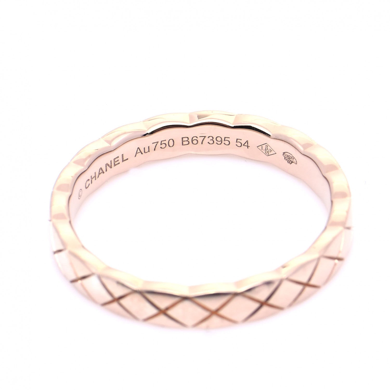 Chanel 18K Beige Gold Mini Coco Crush Ring 54 7 4 of 5