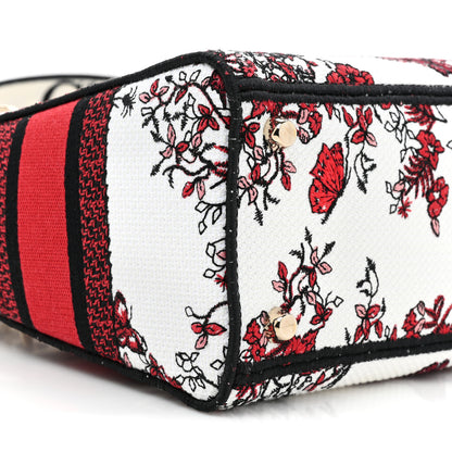 Christian Dior Canvas Le Coeur En Fleurs Embroidered Medium Lady D-Lite White Multicolor 8 of 8