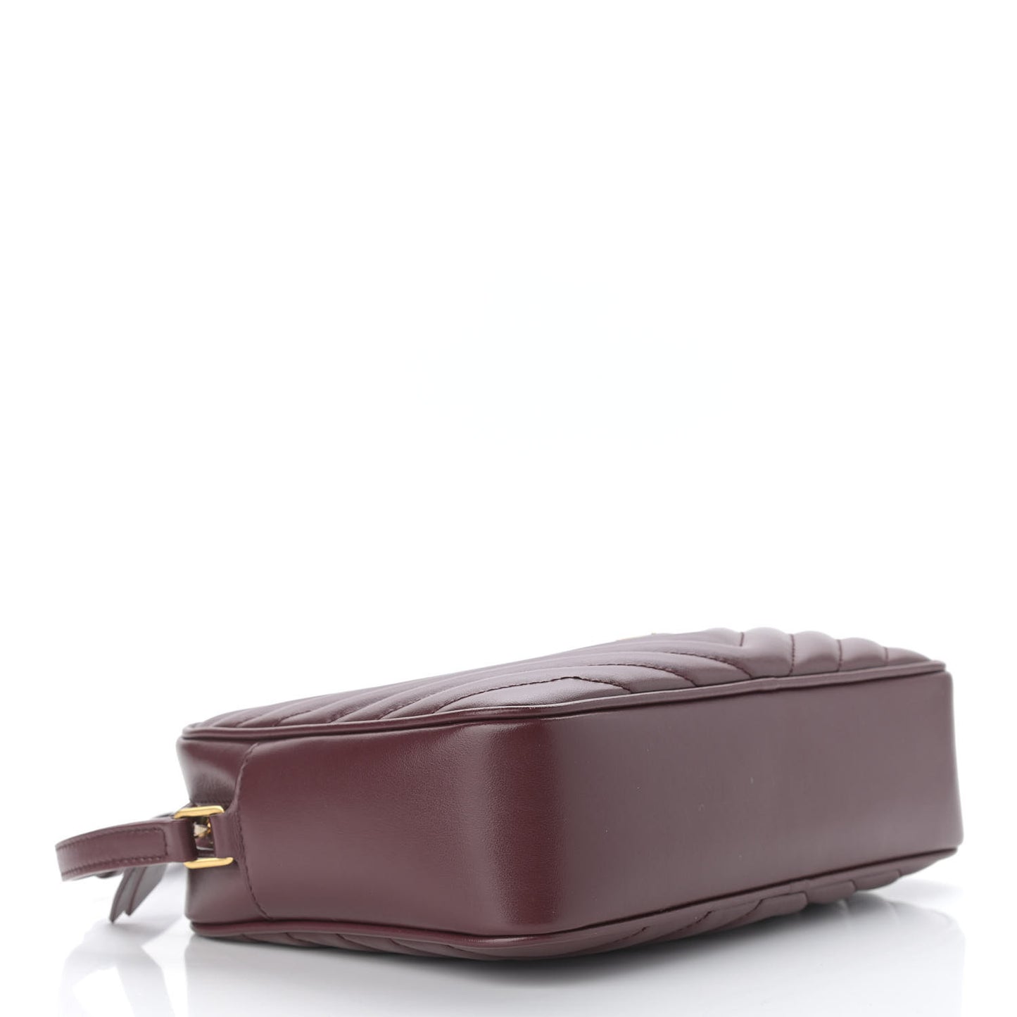 Calfskin Matelasse Monogram Lou Camera Bag Dark Legion Red