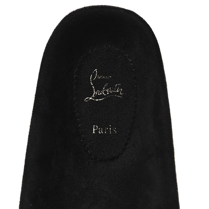 Christian Louboutin Suede Mens Varsimule Bizz Logo Slide Sandals 43 Black 7 of 7