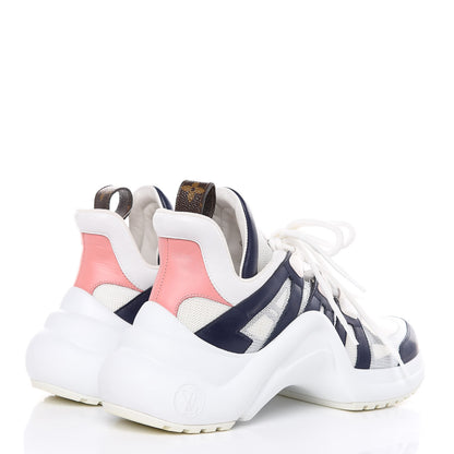 Louis Vuitton Calfskin Technical Nylon LV Archlight Sneaker 38 White 4 of 10