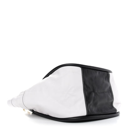 Proenza Schouler Nappa Colorblock Side Pockets Tote Black White 4 of 8