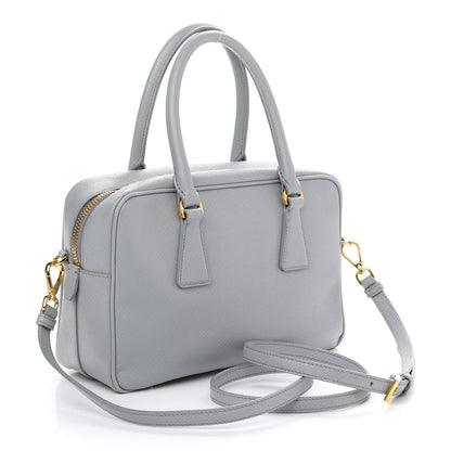 Prada Saffiano Lux Petite Bowler Nube 3 of 9