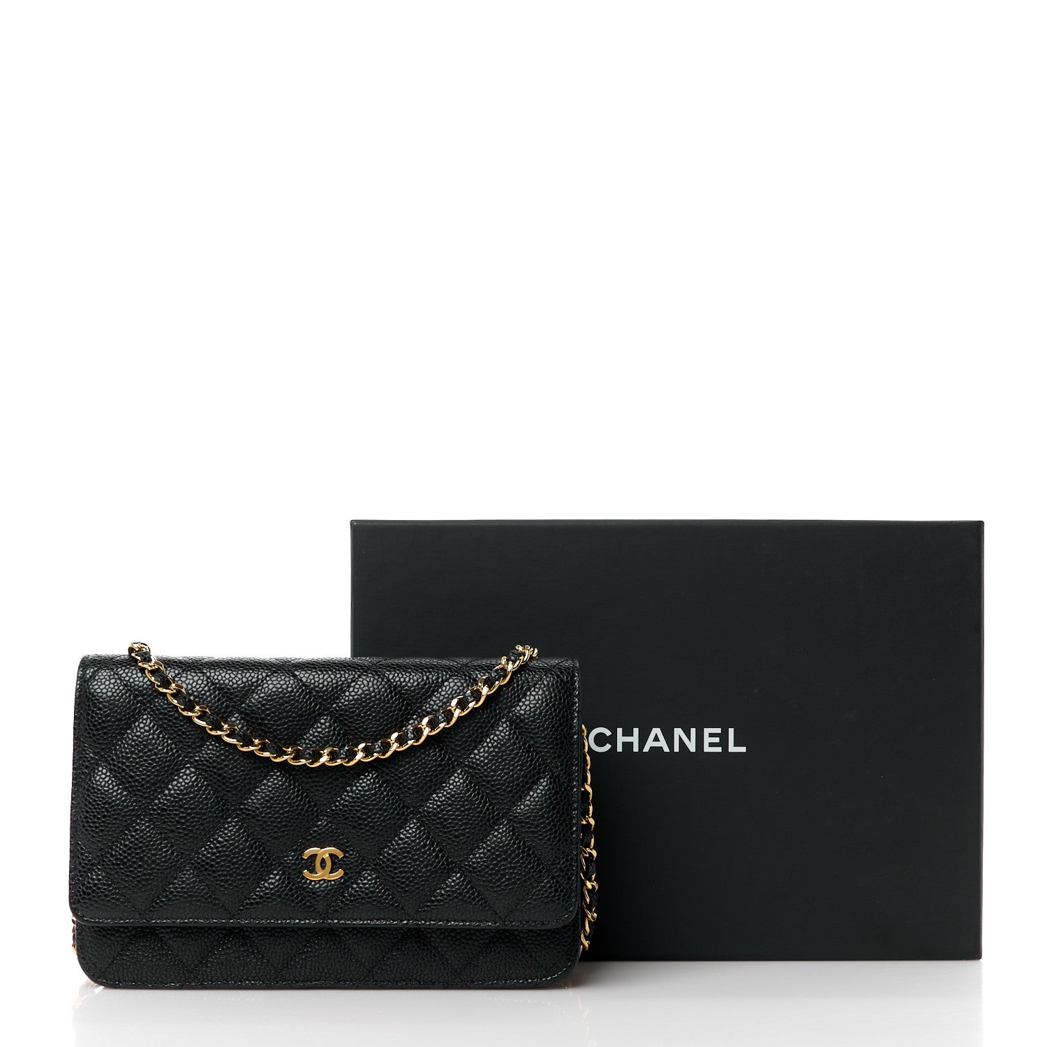 Chanel Caviar Quilted Wallet on Chain WOC Black 13 of 13