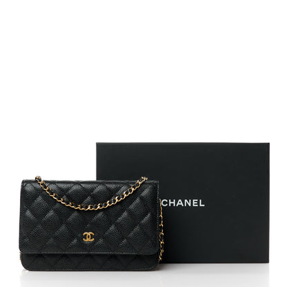 Chanel Caviar Quilted Wallet on Chain WOC Black 13 of 13