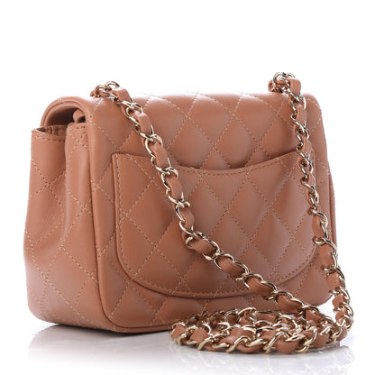 Chanel Lambskin Quilted Mini Square Flap Brown 3 of 10