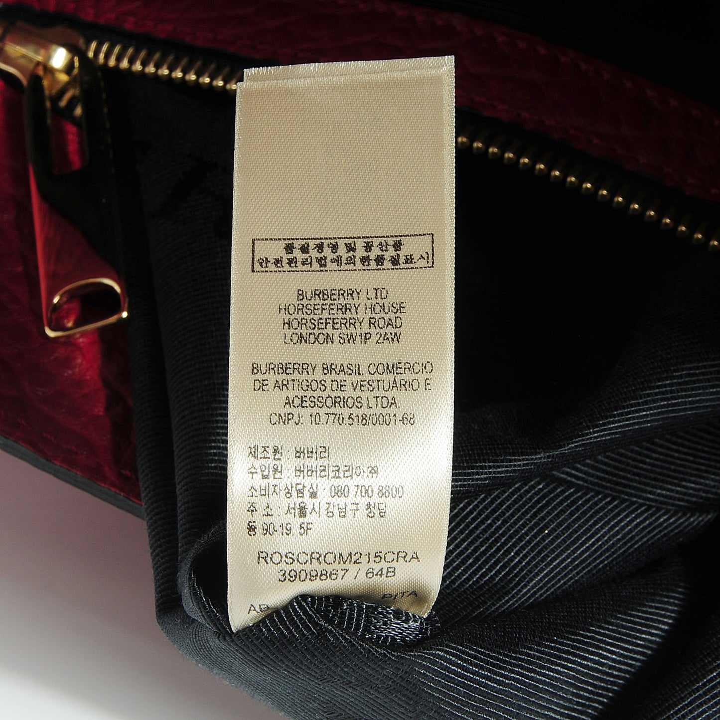 Heritage Grain Medium Woodbury Tote Military Red