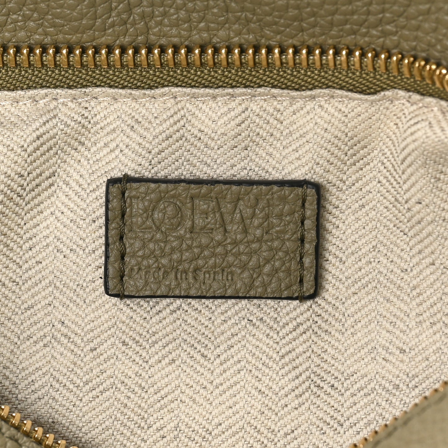 Calfskin Small Puzzle Bag Artichoke Green