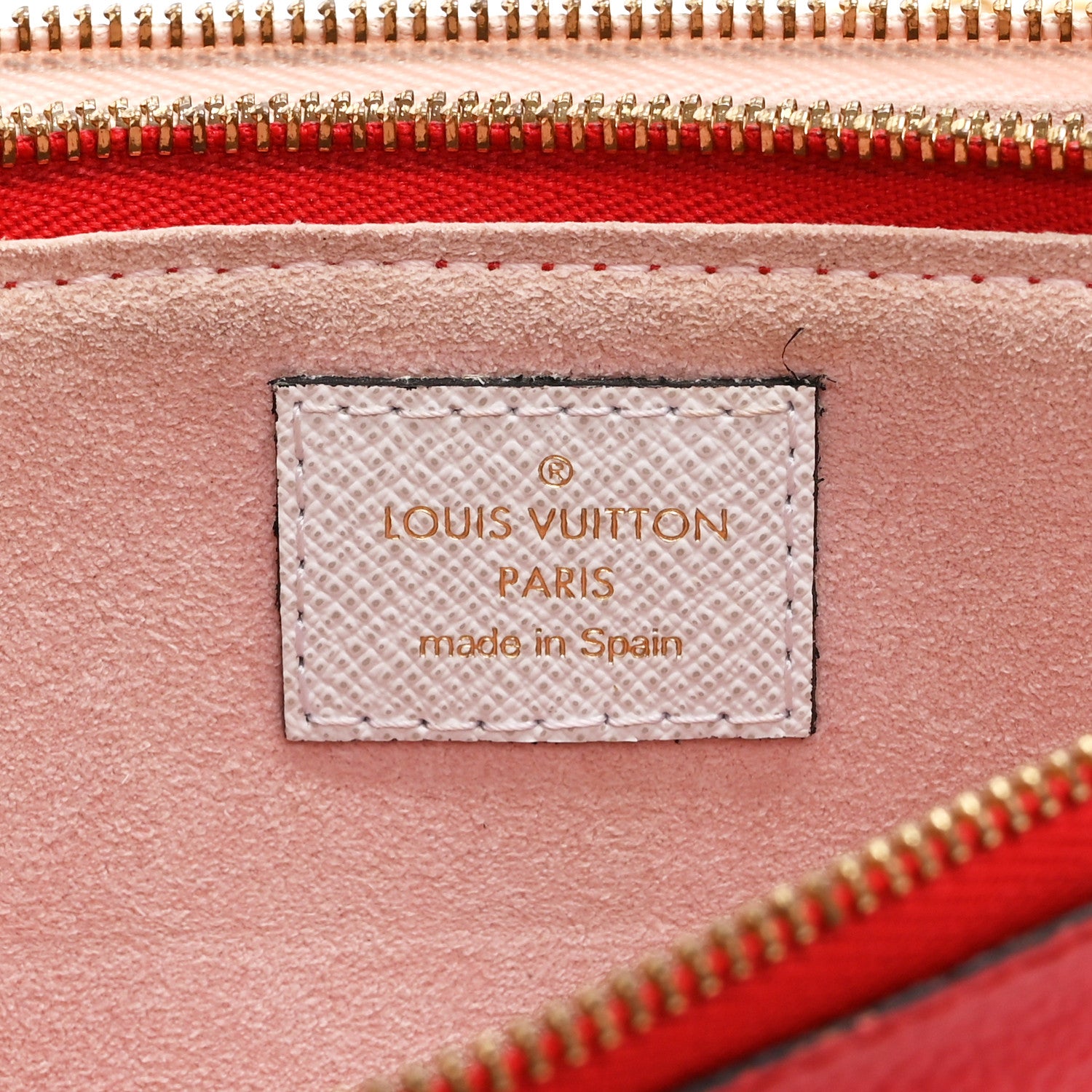 Louis Vuitton Monogram Giant Double Zip Pochette Rouge 7 of 11