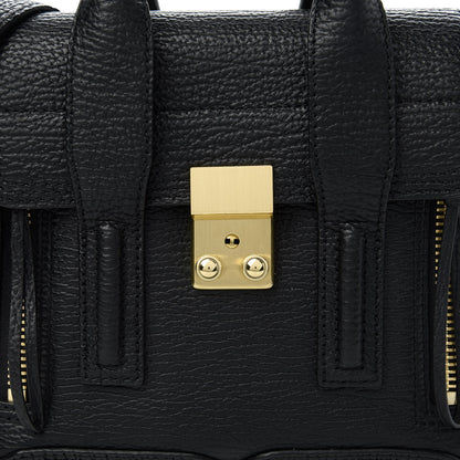 3.1 Phillip Lim Textured Calfskin Mini Pashli Satchel Black 10 of 10