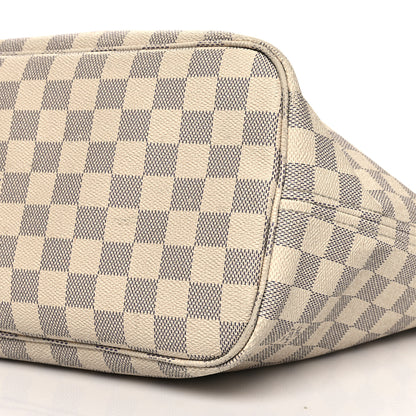 Louis Vuitton Damier Azur Neo Neverfull MM Rose Ballerine 9 of 17
