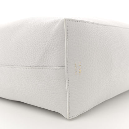 Khaite Pebbled Sport Calfskin Frida Tote Optic White 10 of 12