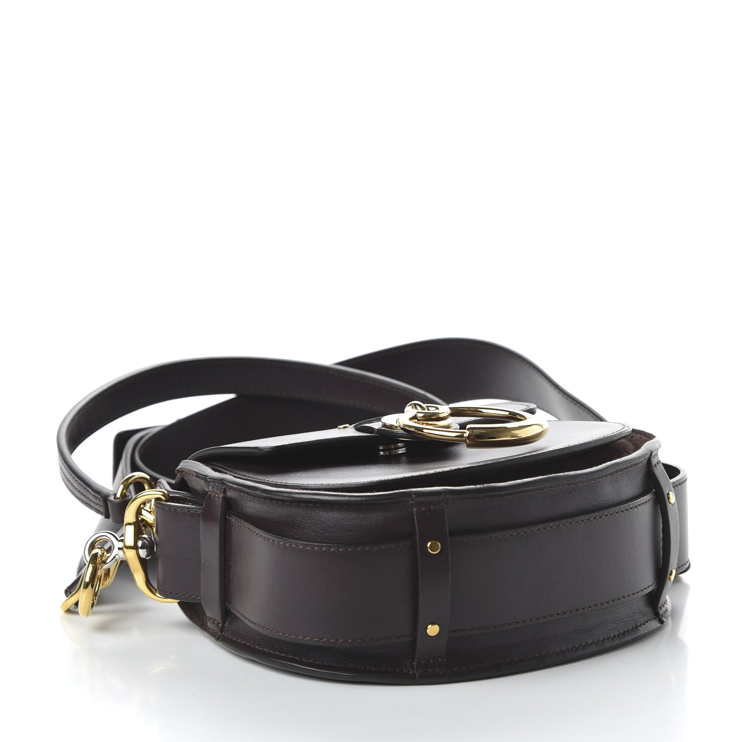Chloe Calfskin Small Tess Bag Black Raisin 4 of 9